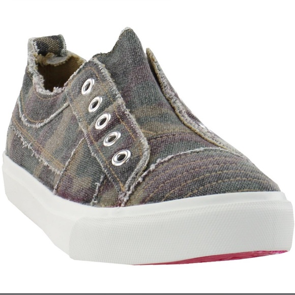 CORKYS BABALU SNEAKERS CAMO CASUAL SLIP ON WOMEN CANVAS UPPER GREEN COlOR SIZE 7 - Picture 7 of 8